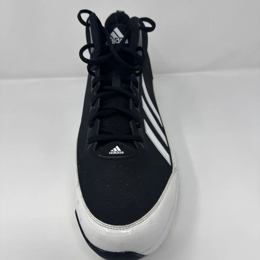 Adidas Icon 7 Metal Baseball Cleats Black SPG 753001‎ - Mens Size 15
